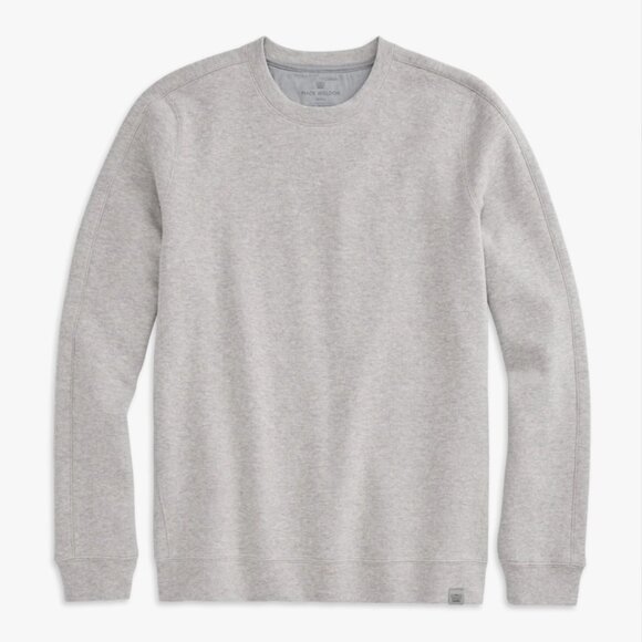 Mack Weldon Men's Prime Cotton Minimalist Crew Neck Sweatshirt in Sand Heather L - Picture 1 of 8